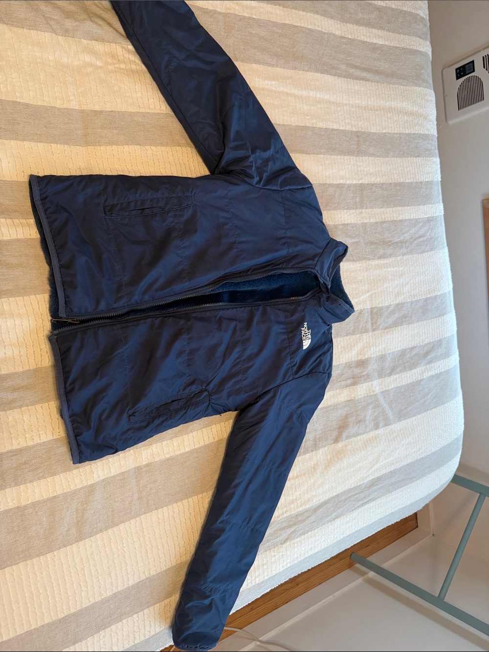 The North Face Navy mid weight Jacket